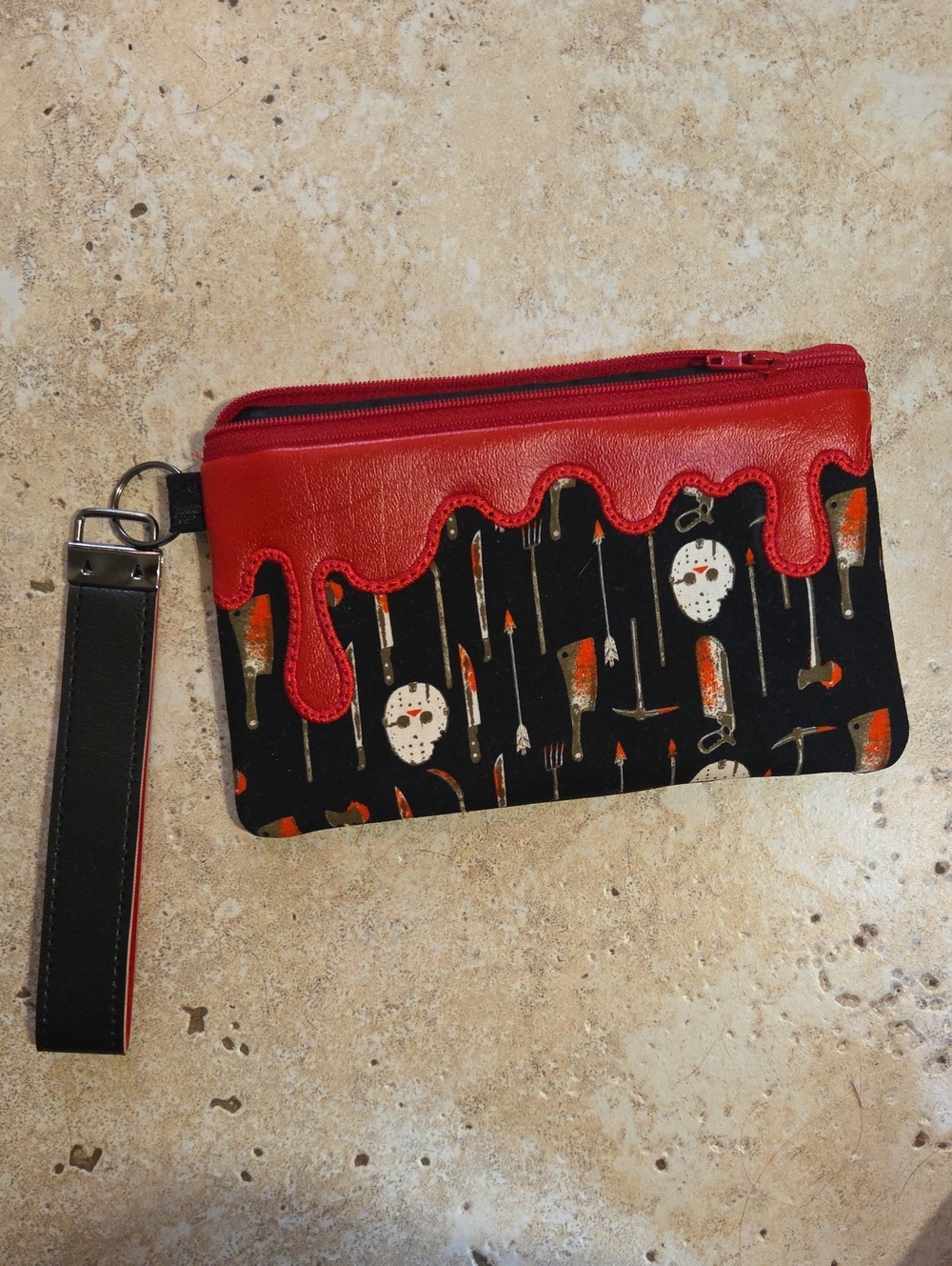 Friday The 13th Horror Graphic Wristlet Clutch